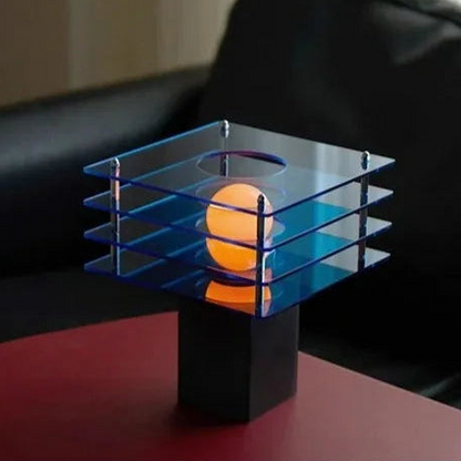 LuxRoyale Modern Layered Acrylic LED Table Lamp for Bedside & Desk