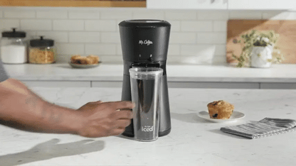 RoyaleGlow Ice Coffee Machine Maker with Reusable Filter