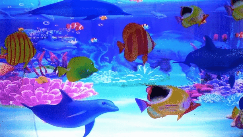 RoyaleGlow Fake Fish Tank Aquarium - Realistic Animated Decor