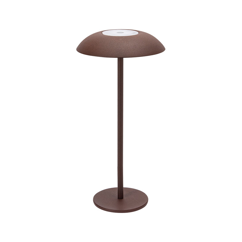 Royallure Iron Cordless Elegance Lamp - Touch Control & Rechargeable Battery - Matte Brown