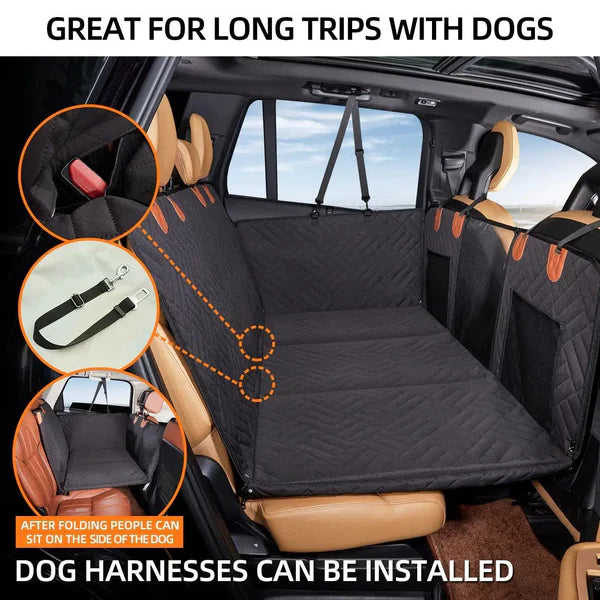 Luxora Hard Bottom Car Seat Cover for Dogs - Waterproof Safety