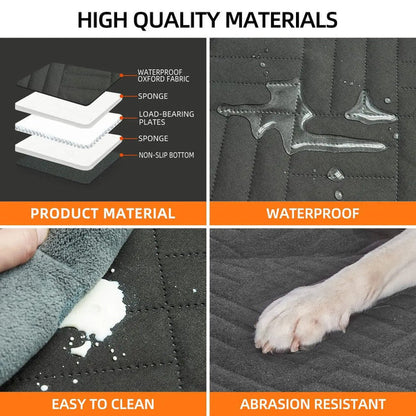 Luxora Hard Bottom Car Seat Cover for Dogs - Waterproof Safety