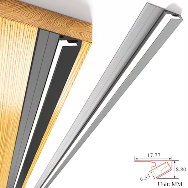 Luxora 45 Degree LED Under Cabinet Lighting Bars Invisible Ultra Thin Strips