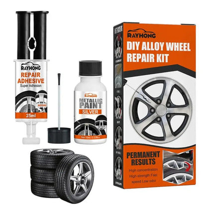 RoyaleGlow DIY Alloy Wheel Repair Kit - Rim Scrapes Scratches Remover