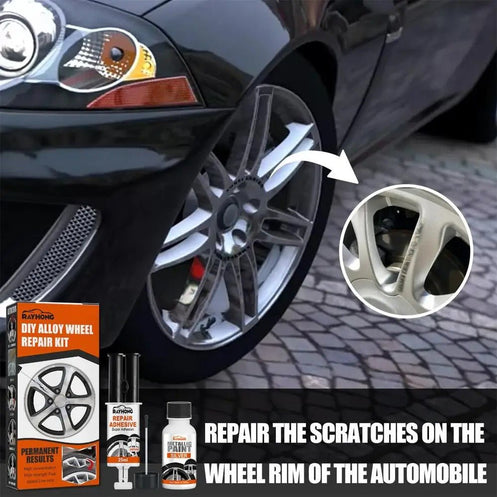 RoyaleGlow DIY Alloy Wheel Repair Kit - Rim Scrapes Scratches Remover