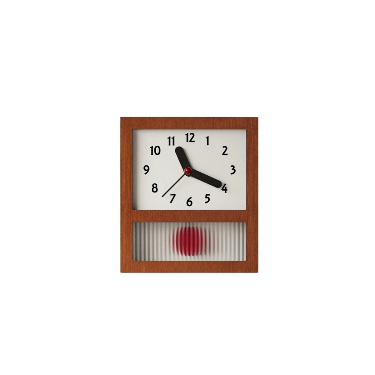 do-ma MCM Wooden Pendulum Table Wall Clock 0