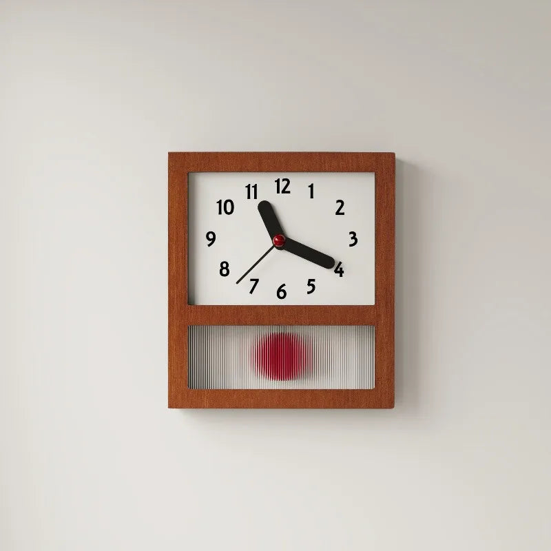 do-ma MCM Wooden Pendulum Table Wall Clock 1