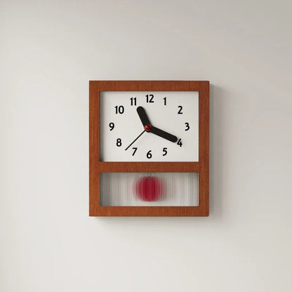 do-ma MCM Wooden Pendulum Table Wall Clock 1