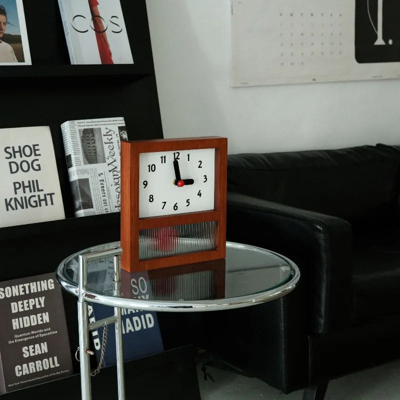 do-ma MCM Wooden Pendulum Table Wall Clock 3