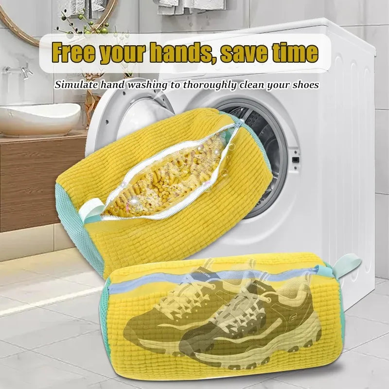 Royaleva 2Pcs Shoes Washing Bag for Laundry Bags