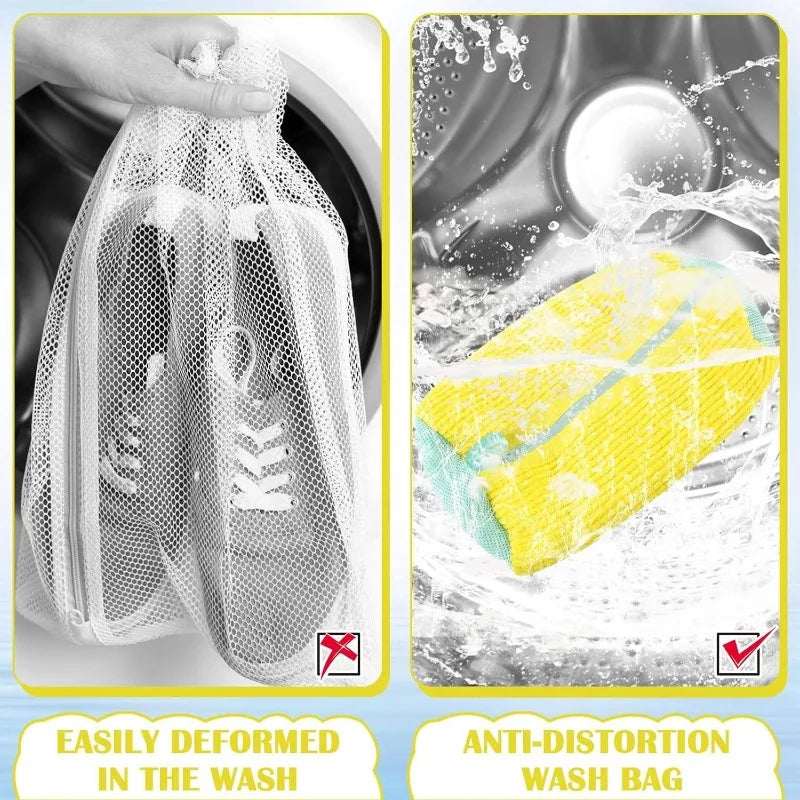 Royaleva 2Pcs Shoes Washing Bag for Laundry Bags