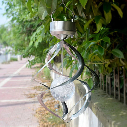 Luxora Solar Wind Chime Spinner LED Lamp for Outdoors