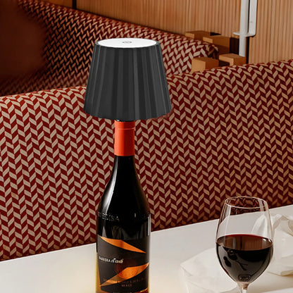 Luxora Modern Wine Bottle Table Lamp - Cordless & Dimmable
