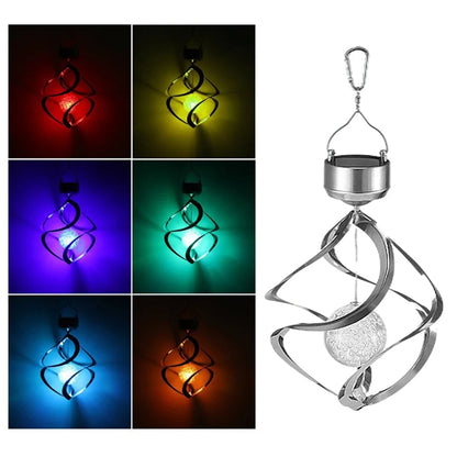 Luxora Solar Wind Chime Spinner LED Lamp for Outdoors