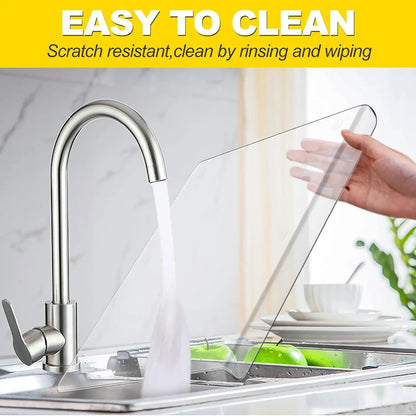 Royaleva Clear Acrylic Cutting Board with Counter Lip