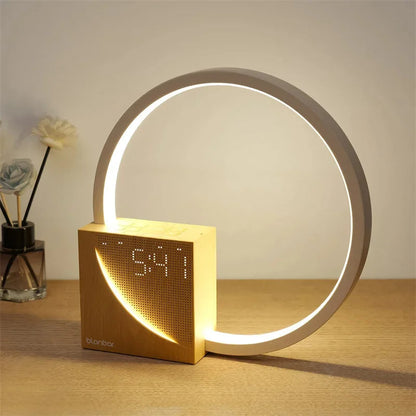 Luxora Touch Bedside Table Lamp with Natural Sounds and Alarm Clock