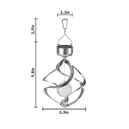 Luxora Solar Wind Chime Spinner LED Lamp for Outdoors