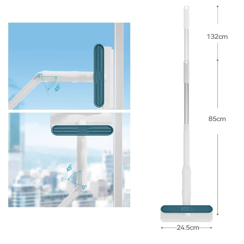 Royaleva Window Spray Mop Glass Cleaner for Streak-Free Shine