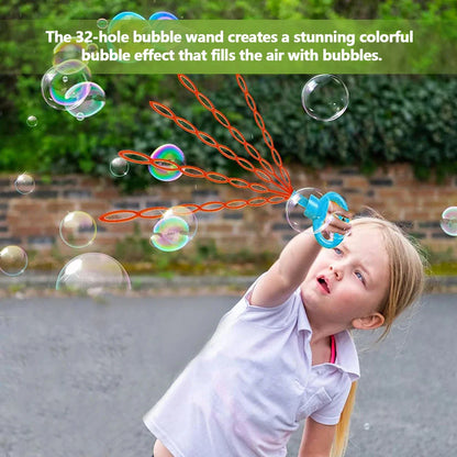 Royaleva 32 Hole Smiling Face Bubble Wand Random Color