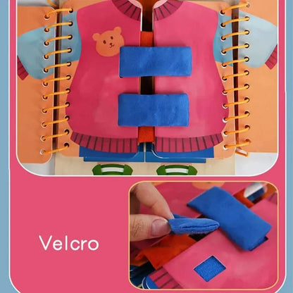 Luxora Montessori Busy Book | Early Education Life Skills Toy
