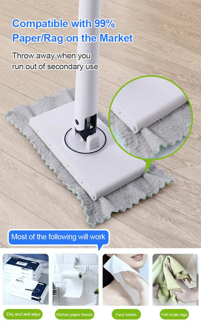 Royaleva Automatic Cloth Clip Mini Mop for Effortless Cleaning