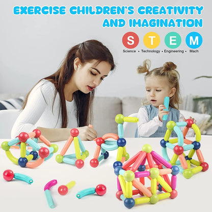 Luxora Magnetic Sticks Building Blocks Montessori Toys