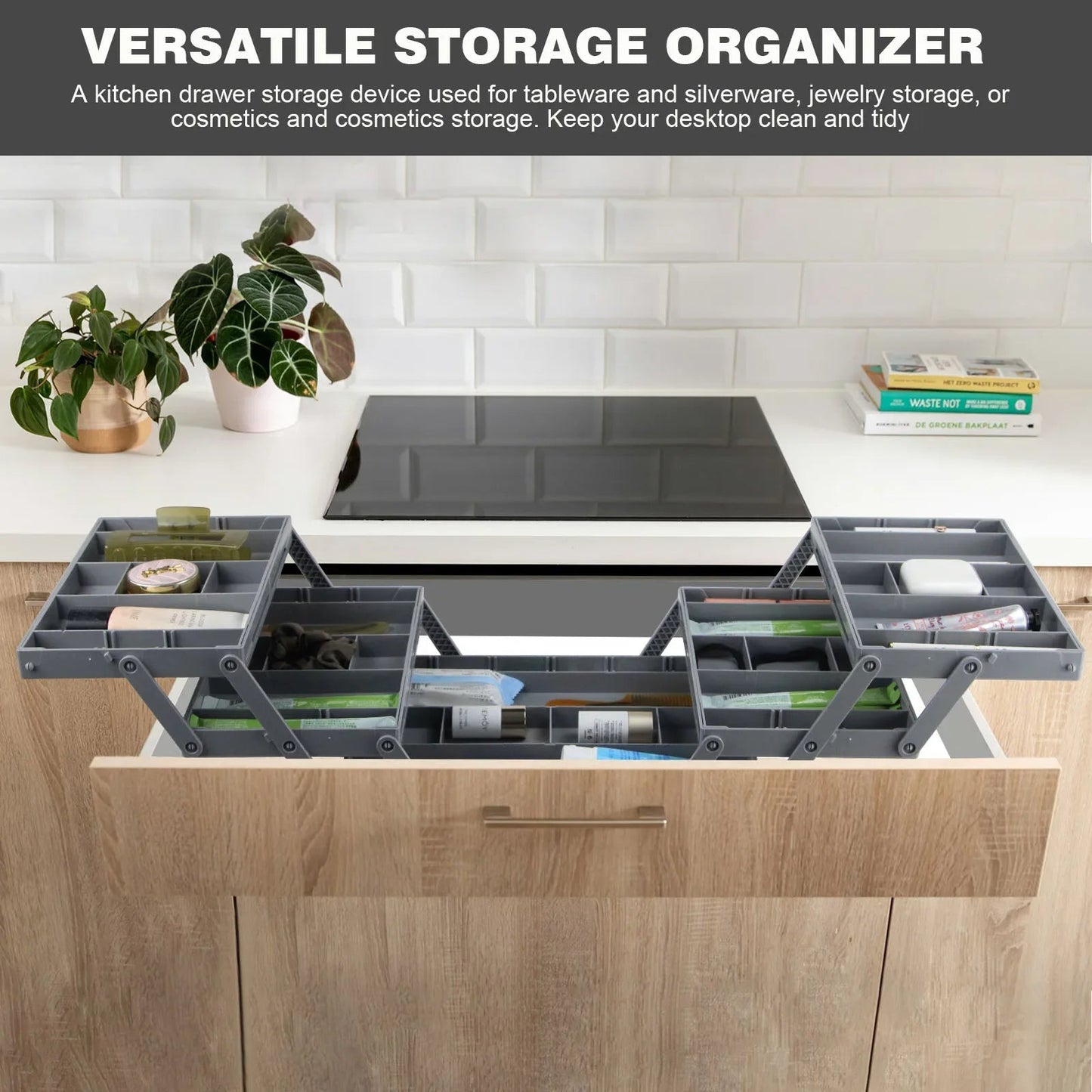 Luxora 3-Tier Drawer Organizer for Home and Office Storage