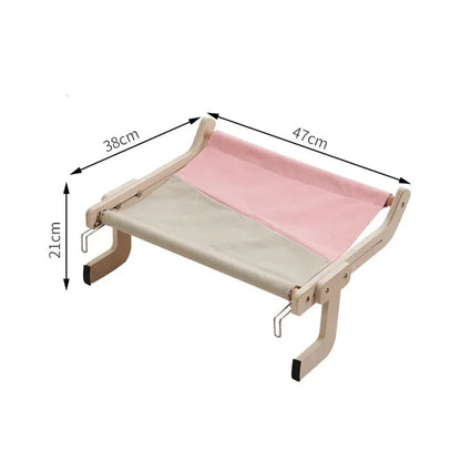 Royaleva Wooden Cat Hammock Bed - Stylish Elevated Lounger