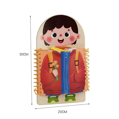 Luxora Montessori Busy Book | Early Education Life Skills Toy