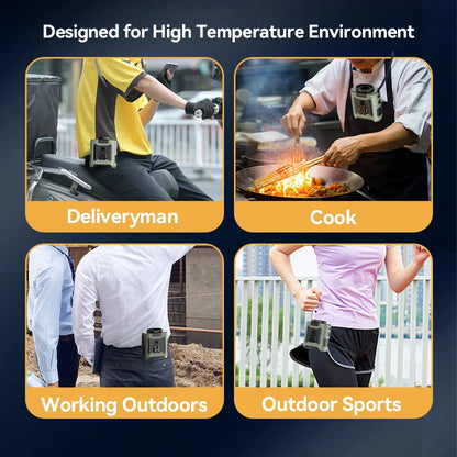 Royaleva 10000mAh Outdoor Portable Waist Fan for Cool Air