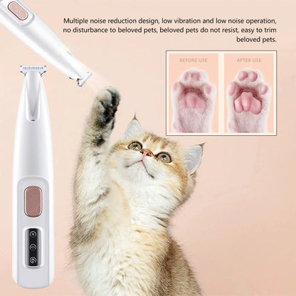 RoyaleGlow Portable Dog Paw Hair Trimmer for Easy Grooming