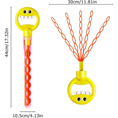 Royaleva 32 Hole Smiling Face Bubble Wand Random Color