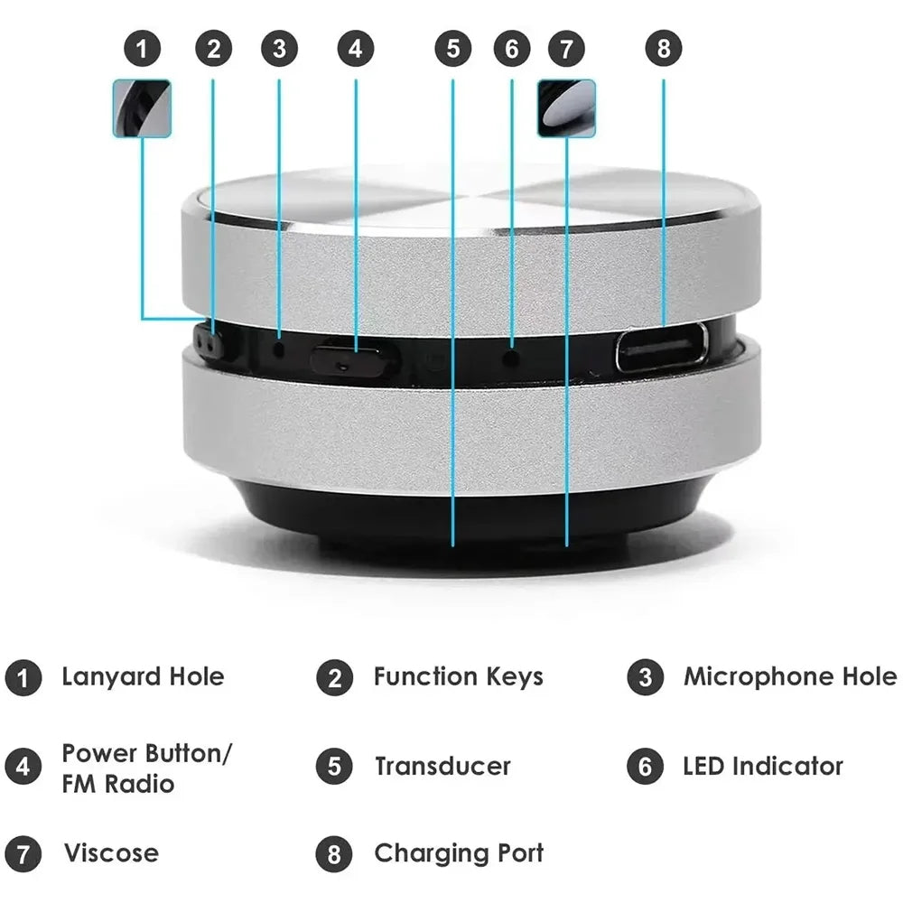 Luxora Bone Conduction Bluetooth Speaker Portable Audio Device