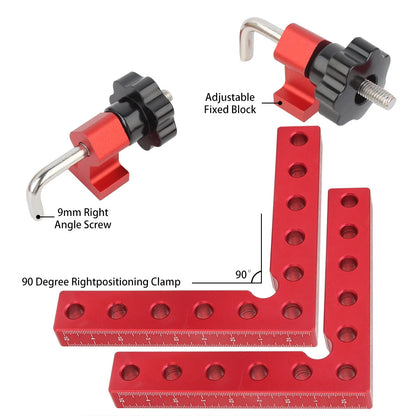 LuxRoyale 90° 120mm Woodworking Clamps for Precision Tasks
