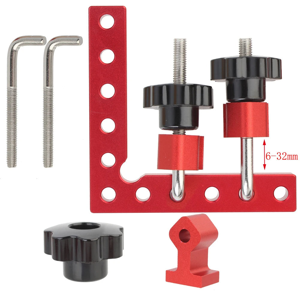 LuxRoyale 90° 120mm Woodworking Clamps for Precision Tasks