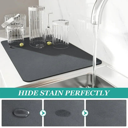 Luxora Absorbent Dish Drying Mat (30x40cm) for Clean Counters