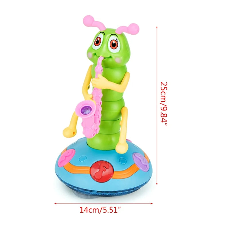 RoyaleGlow Musical Dancing Saxophone Caterpillar Toy