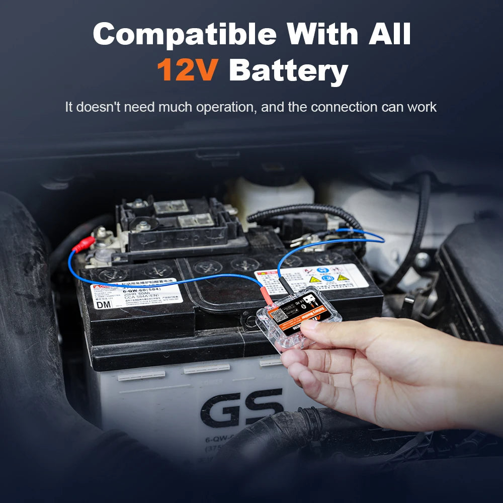 Luxora Car Battery Tester with Bluetooth Monitoring Tool