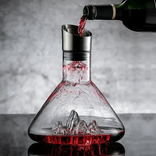 Luxora 1500ml Wine Decanter with Aerator for Flavor Enhancement