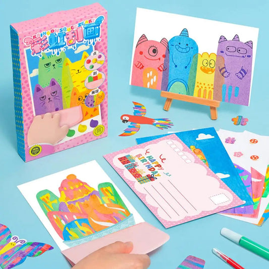 LuxRoyale Kids Squeegee Art Kit for Creative Play