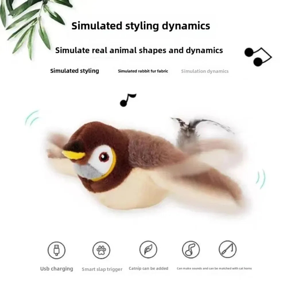 LuxRoyale Interactive Flapping Bird Cat Toy for Cats