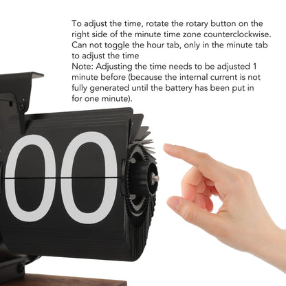 Royaleva Retro Flip Clock for Home and Office Decoration