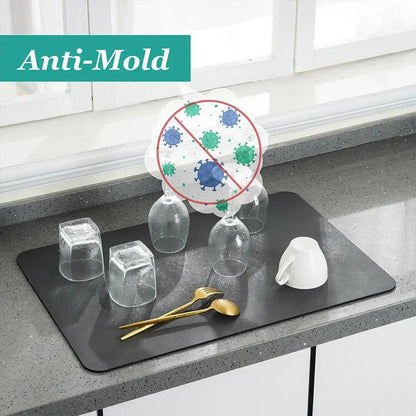 Luxora Absorbent Dish Drying Mat (30x40cm) for Clean Counters