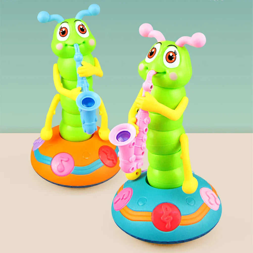 RoyaleGlow Musical Dancing Saxophone Caterpillar Toy