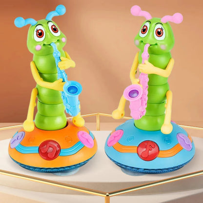 RoyaleGlow Musical Dancing Saxophone Caterpillar Toy