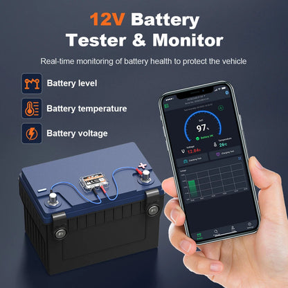Luxora Car Battery Tester with Bluetooth Monitoring Tool