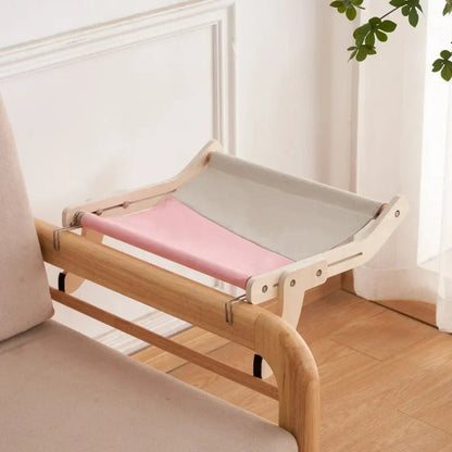 Royaleva Wooden Cat Hammock Bed - Stylish Elevated Lounger