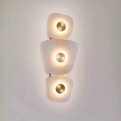 LuxRoyale Irregular Onyx Wall Sconce - Modern Stone LED Wall Light