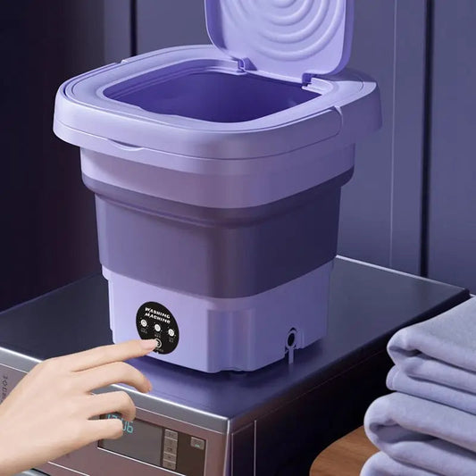 Royaleva Foldable Portable Washing Machine with Spin Dryer Mini Clothes Washer