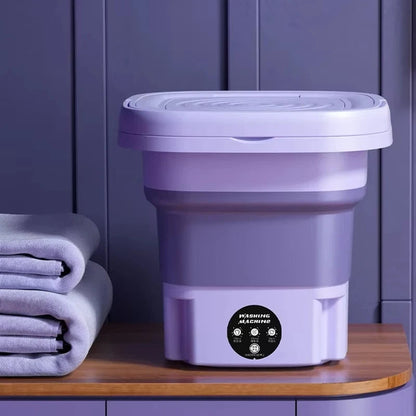 Royaleva Foldable Portable Washing Machine with Spin Dryer Mini Clothes Washer
